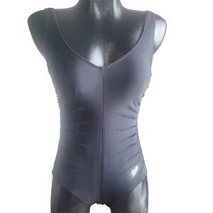 Roots Black One-Piece Swimsuit Sz.10